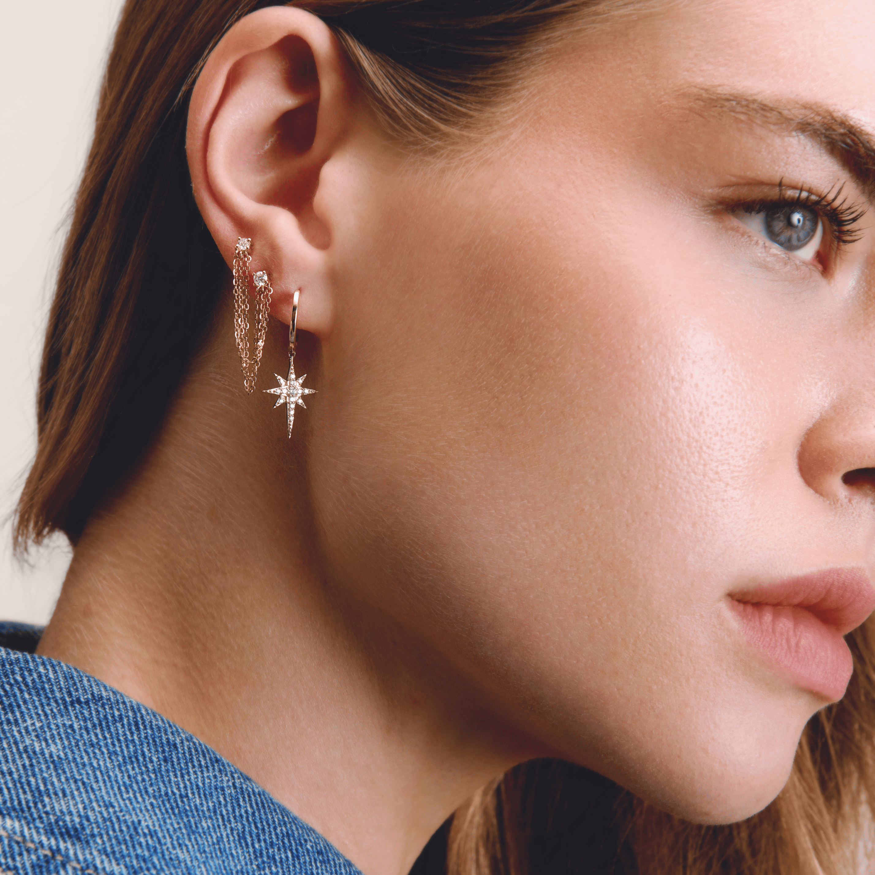 Aretes Arete Huggie big star